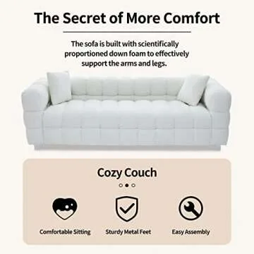 Dolonm Modern Sofa Couch for Stylish Home Comfort