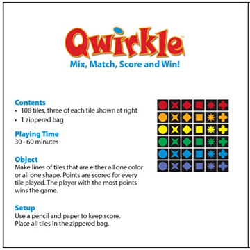 MindWare Travel Qwirkle Board Game for Family Fun