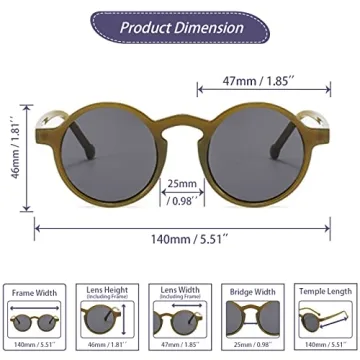 Stylish Xpectrum Round Sunglasses for Small Faces