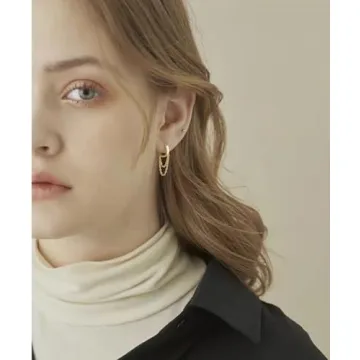 Sterling Silver Tassel Drop Hoop Earrings for Women Teens