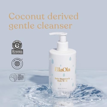 Gentle ELLAOLA Tear Free Baby Shampoo & Body Wash - Organic