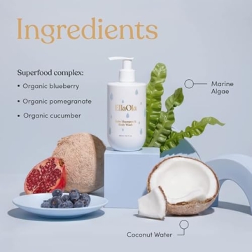 Gentle ELLAOLA Tear Free Baby Shampoo & Body Wash - Organic