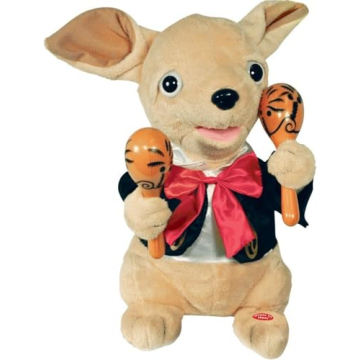 Cuddle Barn Chuey Bamba 12" Singing Chihuahua Animated Plush Toy, Shakes Maracas to La Bamba