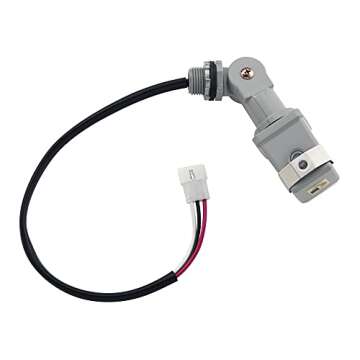 Kichler Plug-In Photocell, Lighting Sensor Compatible with Kichler Transformers, (4.25" H x 2" W x 2" L), 15565BK