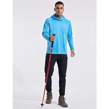 Baleaf Men's UV SPF Hoodie Shirt for Outdoor Comfort