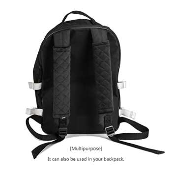 Amooca Soft Auto Seat Belt Cover Seatbelt Shoulder Pad 2 PCS for a More Comfortable Driving Compatible with All Cars and Backpack Black