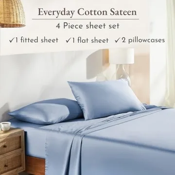 California 100% Cotton King Size Sheets Set for Comfort