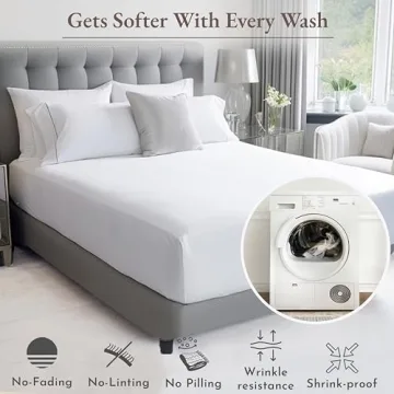 California 100% Cotton King Size Sheets Set for Comfort
