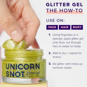 Unicorn Snot Glitter Gel - Vibrant Cosmetic Glitter for Face & Body
