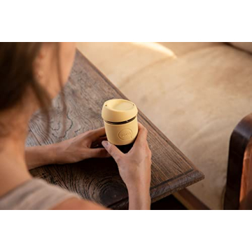 JOCO Eco-friendly 12oz Glass Reusable Cup - Black