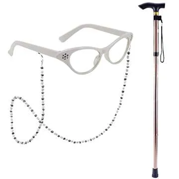 ZeroShop Old Lady Costume For Kids, Halloween Women 100 100th Day Of School For Little Girls Granny Wig Glasses Dress,XLXXL