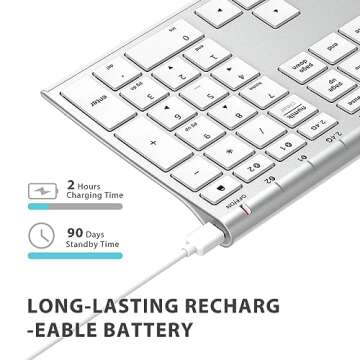 iClever DK03 Wireless Multi-Device Keyboard for All Devices