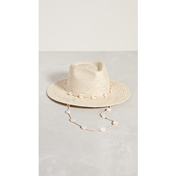 Lack of Color Women's Seashells Fedora, Natural, Tan, M