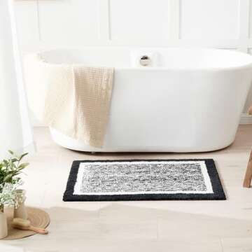 CozeCube Ultra-Plush Washable Bath Mats for Comfort