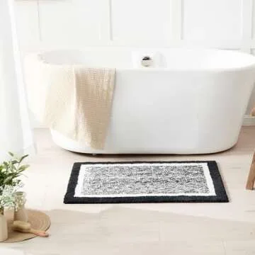 CozeCube Ultra-Plush Washable Bath Mats for Comfort
