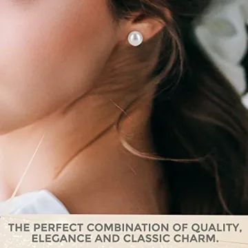 Premium 14K Gold Genuine Pearl Earrings for Women