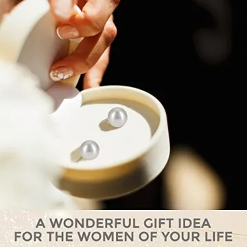 Premium 14K Gold Genuine Pearl Earrings for Women