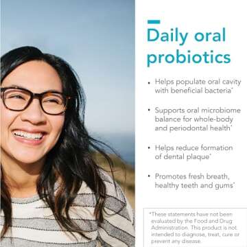 Dentalflora Oral Probiotic by Bio-Botanical Research - Plaque & Breath Support (30 Tablets)