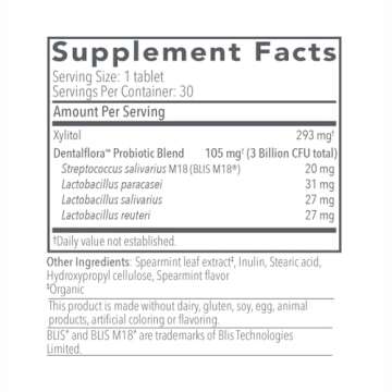 Dentalflora Oral Probiotic Tablets for Fresh Breath & Teeth Care