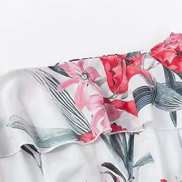 Elegant Floral Off Shoulder Jumpsuit for Women - Miessial