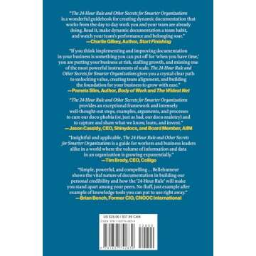 The 24-Hour Rule and Other Secrets for Smarter Organizations: Transforming Efficiency with Dynamic D...