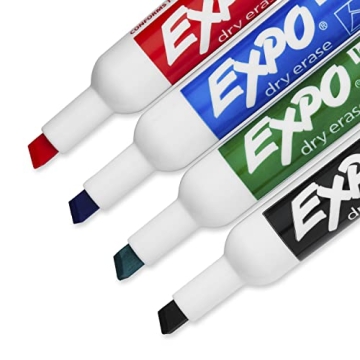EXPO Low Odor Dry Erase Marker Set with Cleaner & Eraser