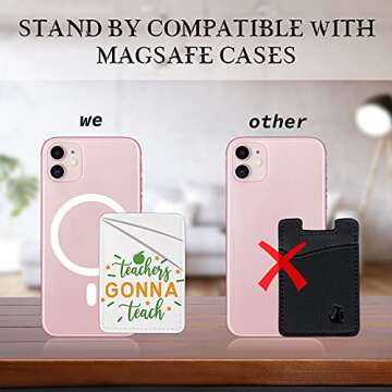 4 Pcs Sublimation Blanks PU Leather Phone Wallet, Adhesive Phone Card Holder for Phone Case with 1 Heat Transfer Tape, Phone Case Wallet Sublimation Blanks Products for All Smartphones (2 Pocket)