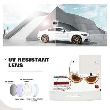 Trendy TIANYESY Cat Eye Sunglasses with UV Protection