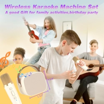 MEGUO Mini Karaoke Machine Fun for Kids and Adults