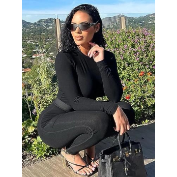 AYWA Women's 2 Piece Ribbed Casual Outfit Set