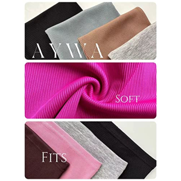 AYWA Women's 2 Piece Ribbed Casual Outfit Set