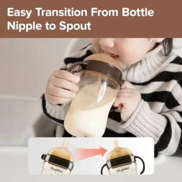 Thyseed Weighted Straw Cup 10oz BPA Free for Kids