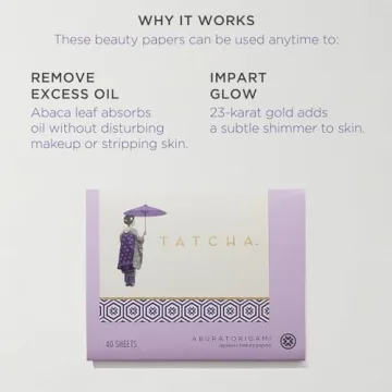 Tatcha Blotting Papers: Natural Oil Absorption with Gold Flakes