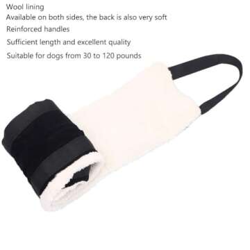 HNYG 30-120 lbs Large Dog Sling for Rear Legs Helps Elderly Dogs with Reduced Mobility, Dog Support K9 Dog Lift Harness, Dog Lifter for Arthritis ACL Rehabilitation Rehab, 7" x 51"