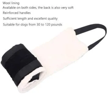 HNYG 30-120 lbs Large Dog Sling for Rear Legs Helps Elderly Dogs with Reduced Mobility, Dog Support K9 Dog Lift Harness, Dog Lifter for Arthritis ACL Rehabilitation Rehab, 7" x 51"