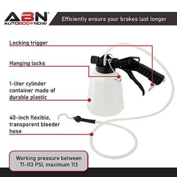 ABN Brake Bleeder Kit - One Person Hands-Free Brake Maintenance