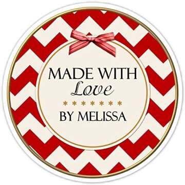 Christmas Kitchen Labels, Canning Labels, Christmas Baking Stickers, Made For You stickers, Homemade...