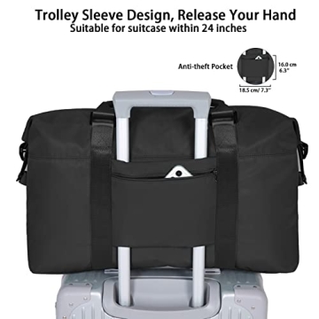 Travel Duffel Bag for Men - Waterproof Weekender with Dry/Wet Pocket