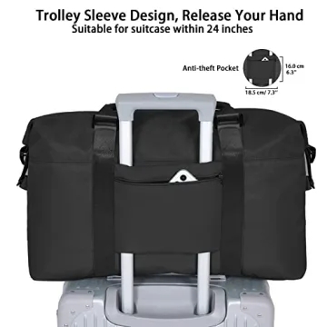 Travel Duffel Bag for Men - Waterproof Weekender with Dry/Wet Pocket