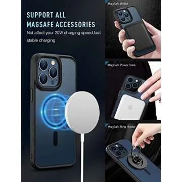 Mgnaooi Magnetic Case for iPhone 12 Pro Max - MIL-Grade Drop Tested & MagSafe Compatible