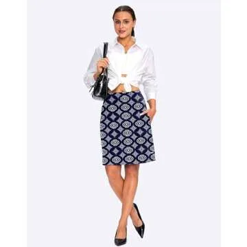 Viodia Knee Length Skorts for Stylish Summer Sports Attire