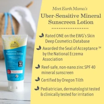 Earth Mama Uber-Sensitive Mineral Sunscreen Lotion SPF 40