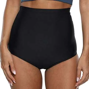 Firpearl Women's High Waisted Swim Shorts for Tummy Control