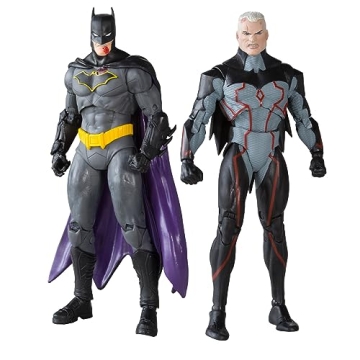 Incredibly Detailed DC Multiverse McFarlane Toys Omega vs Batman 2pk - Collectible Action Figures