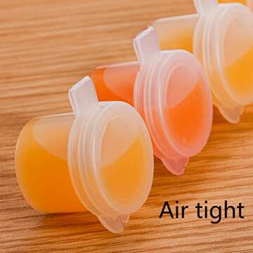 ZEAYEA 100 Strips 600 Pots Empty Paint Storage Pot Set