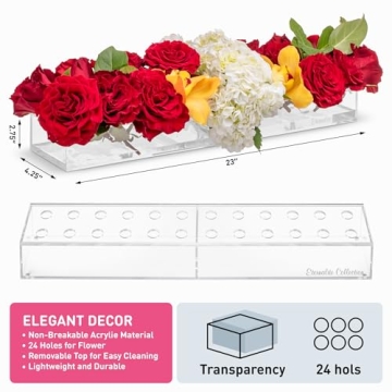 Eternalite Acrylic Flower Vase for Weddings and Home Décor