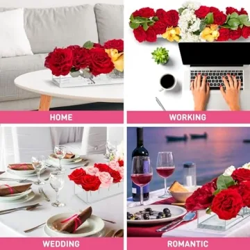 Eternalite Acrylic Flower Vase for Weddings and Home Décor