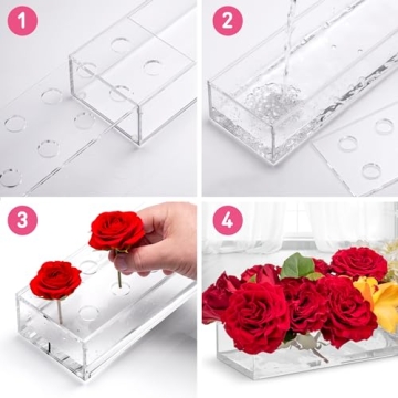 Eternalite Acrylic Flower Vase for Weddings and Home Décor