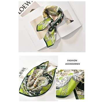 MEISEE Silk Scarfs for Women - Elegant Square Scarf