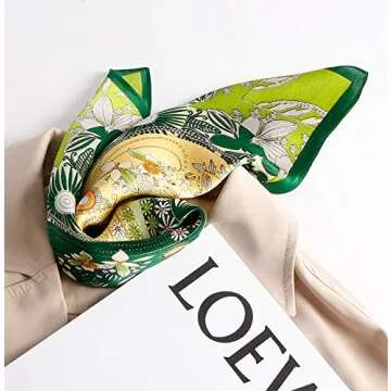 MEISEE Silk Scarfs for Women - Elegant Square Scarf